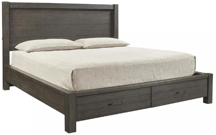 Aspenhome Mill Creek Queen Storage Bed in Carob EST SHIP TIME IS 2 WEEKS