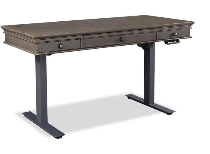 Aspenhome Oxford 60″ Lift Desk in Peppercorn EST SHIP TIME IS 2 WEEKS