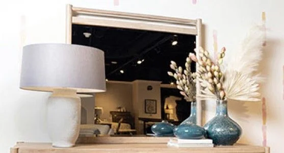 Aspenhome Shiloh Landscape Mirror in Champagne I430-462