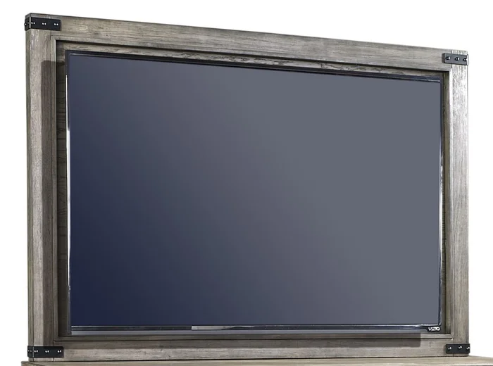 Aspenhome Tucker TV Frame with TV Mount in Stone I45-487 EST SHIP TIME IS 2 WEEKS