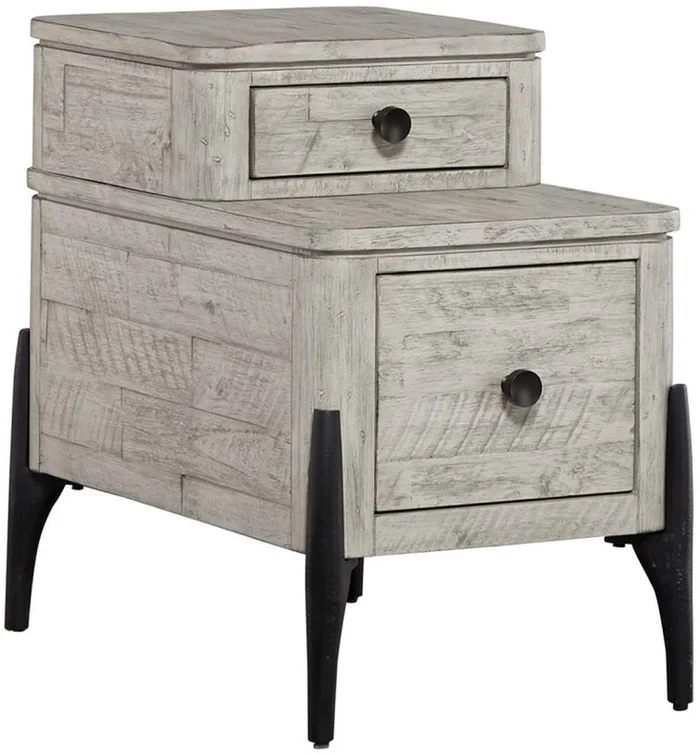 Aspenhome Zane Chairside Table in Parchment I256-9130