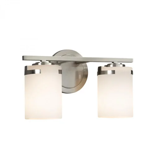 Atlas 2-Light LED Bath Bar (254|FSN-8452-10-OPAL-NCKL-LED2-1400)