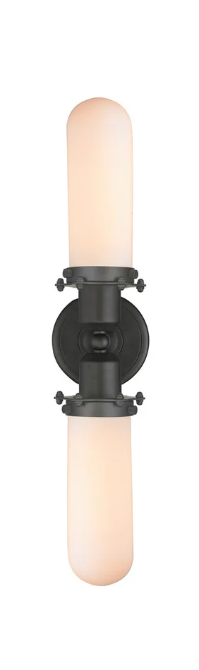 Austere LED Bath Vanity in Matte Black (405|900-2W-BK-CE228-BK-W-LED)