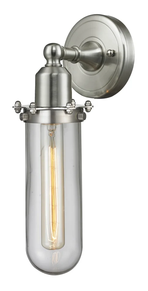 Austere LED Wall Sconce in Brushed Satin Nickel (405|900-1W-SN-CE228-SN-CL)