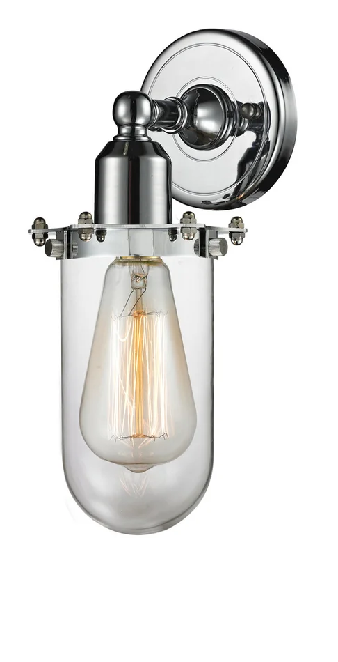 Austere One Light Wall Sconce in Polished Chrome (405|900-1W-PC-CE231-PC-CL)