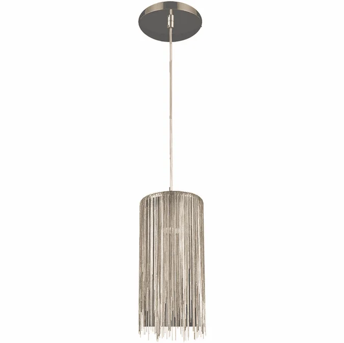Avenue Lighting HF1205-CH Fountain Ave Modern Chrome Halogen Mini Hanging Lamp