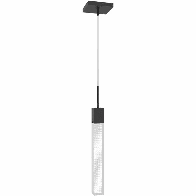 Avenue Lighting HF1901-1-GL-BK-SNW The Original Glacier Contemporary Black LED Mini Pendant Lamp