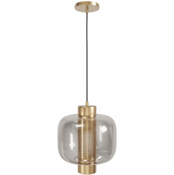 Avenue Lighting HF7810-AB Cosmopolitan Contemporary Aged Brass LED Mini Pendant Light Fixture