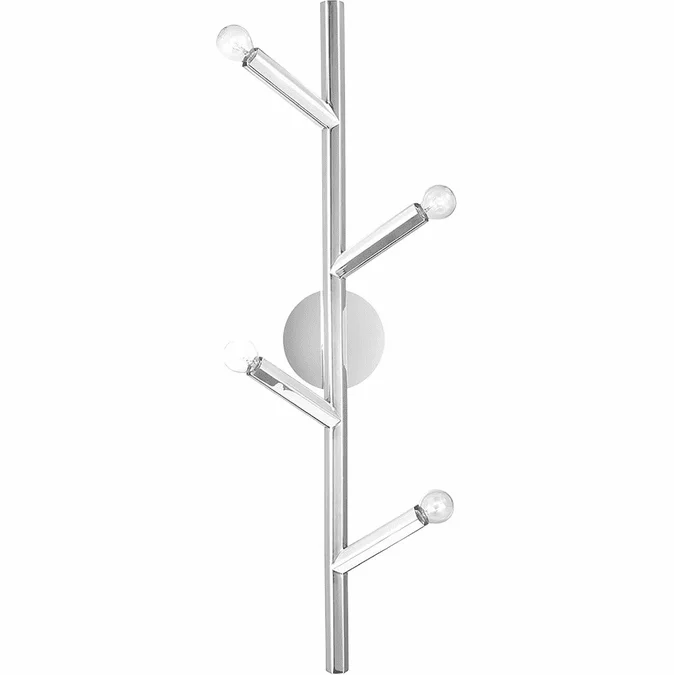 Avenue Lighting HF8884-PN Oaks Modern Black Wall Sconce