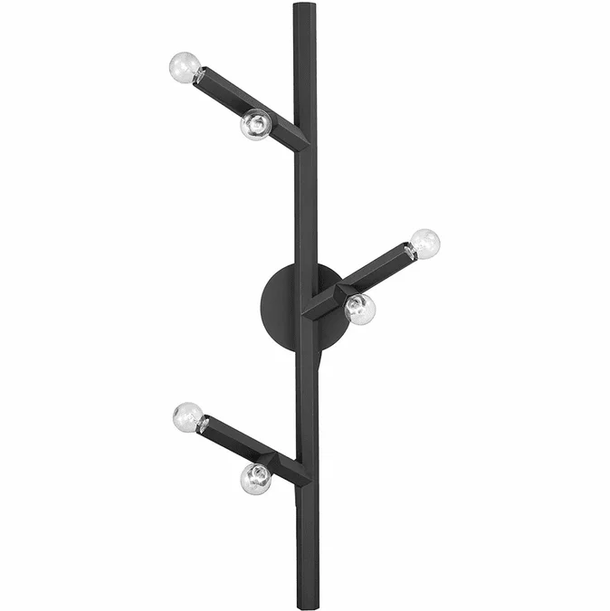 Avenue Lighting HF8886-BLK Oaks Contemporary Black Wall Sconce Lighting