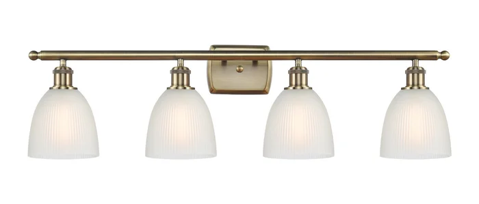 Ballston Four Light Bath Vanity in Antique Brass (405|516-4W-AB-G381)