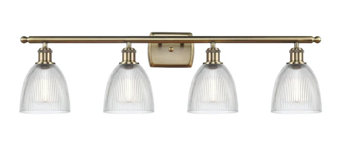 Ballston Four Light Bath Vanity in Antique Brass (405|516-4W-AB-G382)