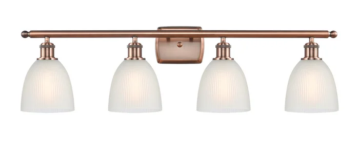 Ballston Four Light Bath Vanity in Antique Copper (405|516-4W-AC-G381)