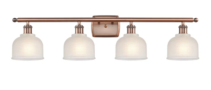 Ballston Four Light Bath Vanity in Antique Copper (405|516-4W-AC-G411)