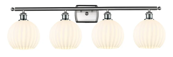 Ballston Four Light Bath Vanity in Brushed Brass (405|516-4W-BB-G122-8)