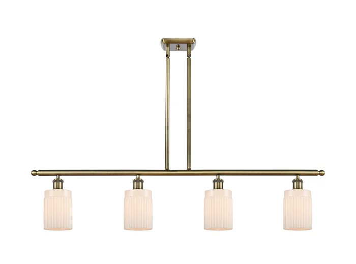 Ballston Four Light Island Pendant in Antique Brass (405|516-4I-AB-G341)