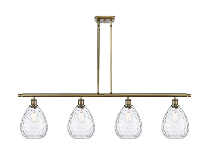 Ballston Four Light Island Pendant in Antique Brass (405|516-4I-AB-G372)