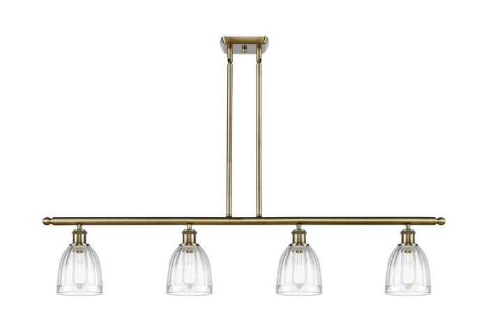Ballston Four Light Island Pendant in Antique Brass (405|516-4I-AB-G442)