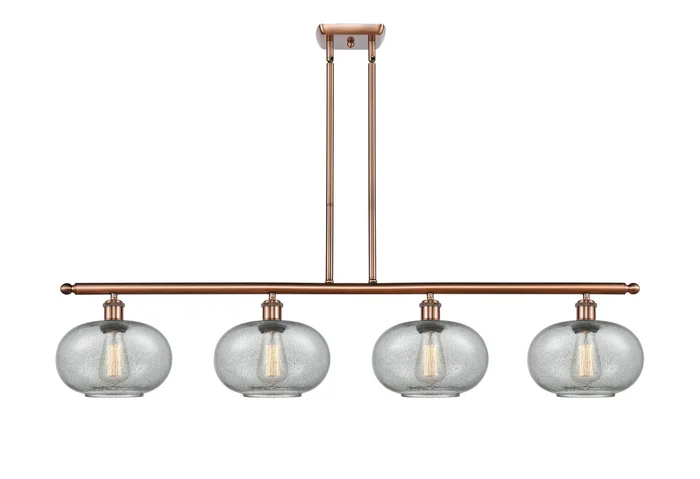 Ballston Four Light Island Pendant in Antique Copper (405|516-4I-AC-G247)
