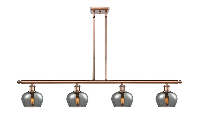 Ballston Four Light Island Pendant in Antique Copper (405|516-4I-AC-G93)
