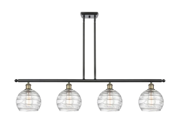 Ballston Four Light Island Pendant in Black Antique Brass (405|516-4I-BAB-G1213-8)