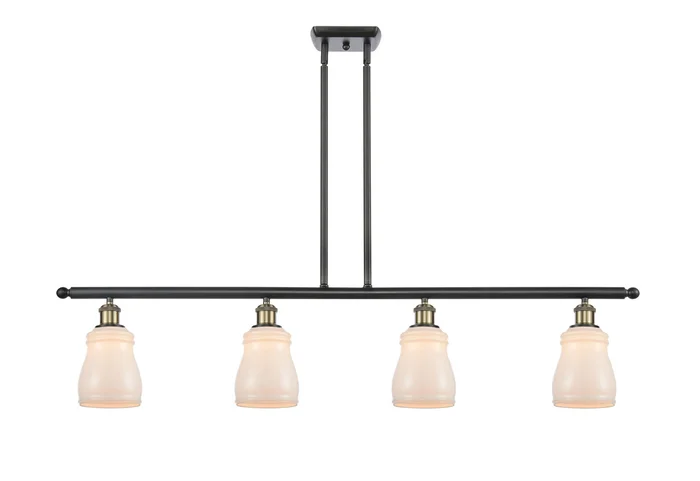 Ballston Four Light Island Pendant in Black Antique Brass (405|516-4I-BAB-G391)
