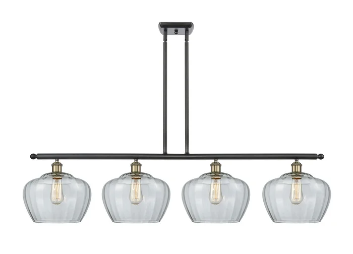 Ballston Four Light Island Pendant in Black Antique Brass (405|516-4I-BAB-G92-L)