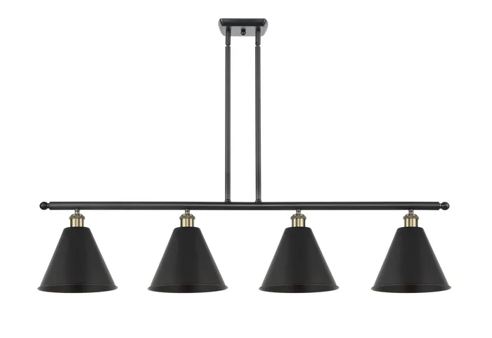 Ballston Four Light Island Pendant in Black Antique Brass (405|516-4I-BAB-MBC-12-BK)