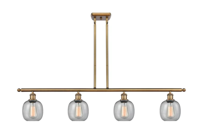 Ballston Four Light Island Pendant in Brushed Brass (405|516-4I-BB-G104)