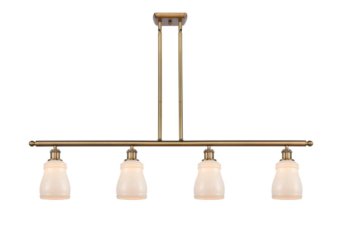 Ballston Four Light Island Pendant in Brushed Brass (405|516-4I-BB-G391)