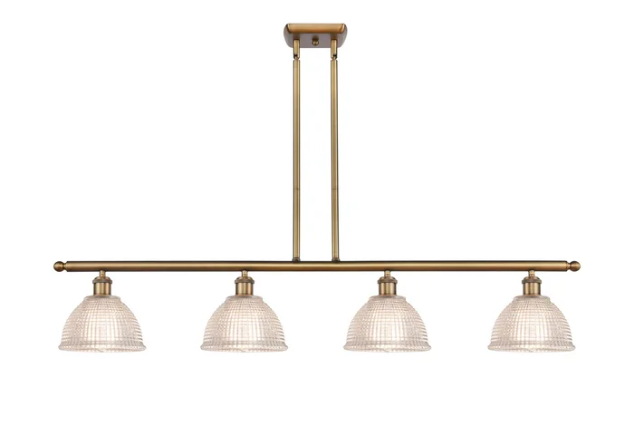 Ballston Four Light Island Pendant in Brushed Brass (405|516-4I-BB-G422)