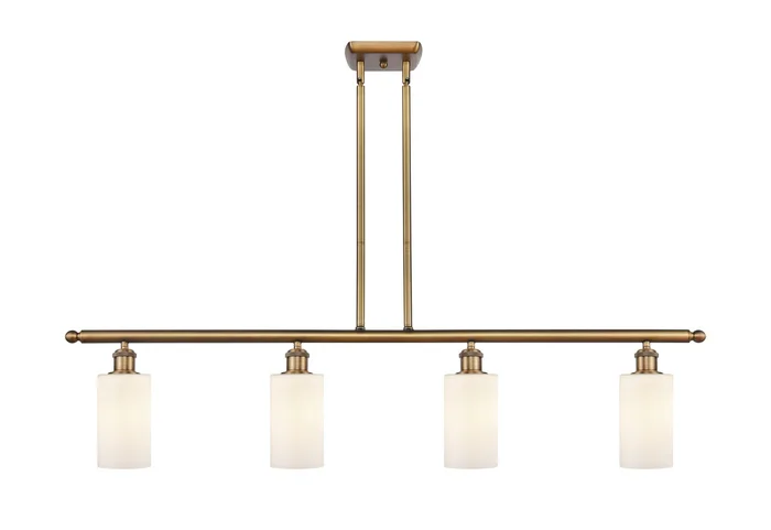 Ballston Four Light Island Pendant in Brushed Brass (405|516-4I-BB-G801)