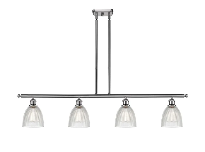 Ballston Four Light Island Pendant in Brushed Satin Nickel (405|516-4I-SN-G382)