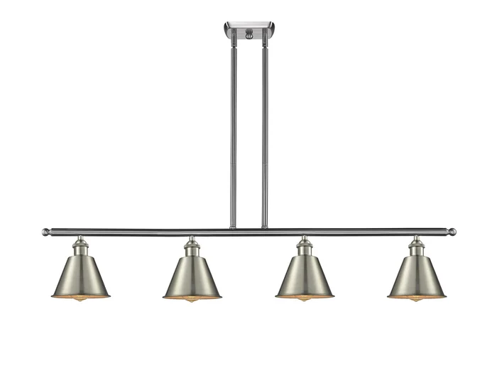 Ballston Four Light Island Pendant in Matte Black (405|516-4I-BK-G122)