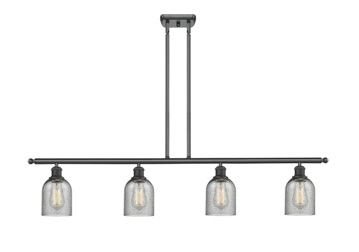 Ballston Four Light Island Pendant in Matte Black (405|516-4I-BK-G257)