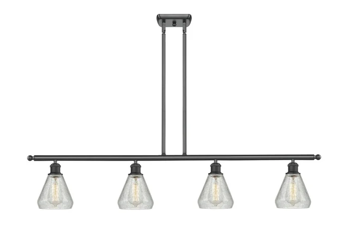 Ballston Four Light Island Pendant in Matte Black (405|516-4I-BK-G275)