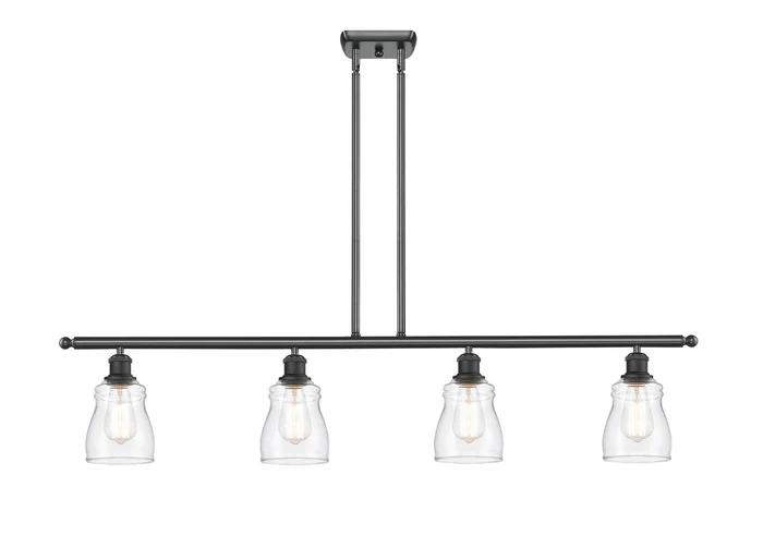 Ballston Four Light Island Pendant in Matte Black (405|516-4I-BK-G392)