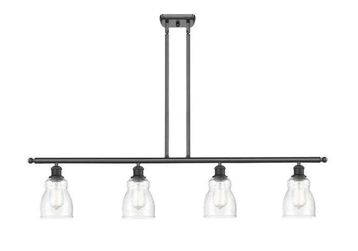 Ballston Four Light Island Pendant in Matte Black (405|516-4I-BK-G394)