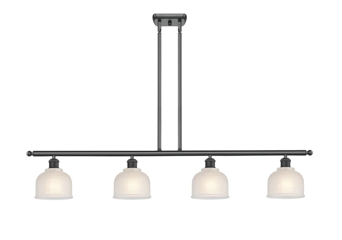 Ballston Four Light Island Pendant in Matte Black (405|516-4I-BK-G411)