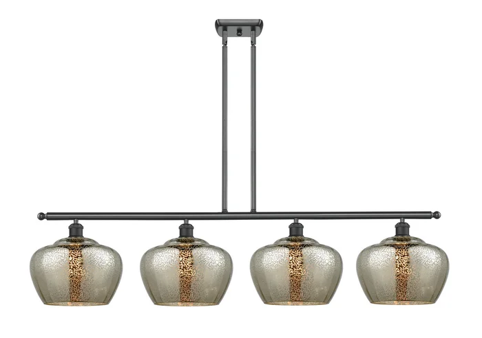Ballston Four Light Island Pendant in Matte Black (405|516-4I-BK-G96-L)
