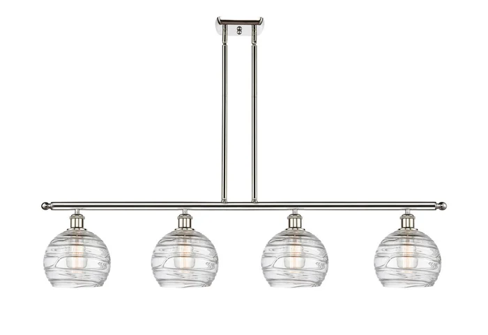 Ballston Four Light Island Pendant in Polished Nickel (405|516-4I-PN-G1213-8)
