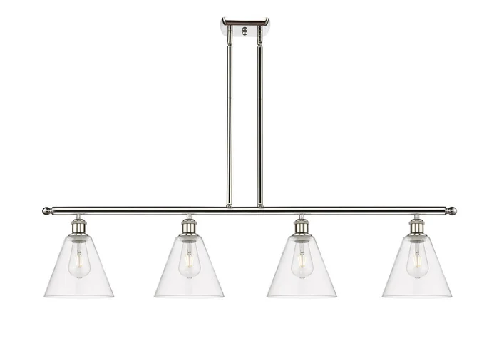 Ballston Four Light Island Pendant in Polished Nickel (405|516-4I-PN-GBC-84)