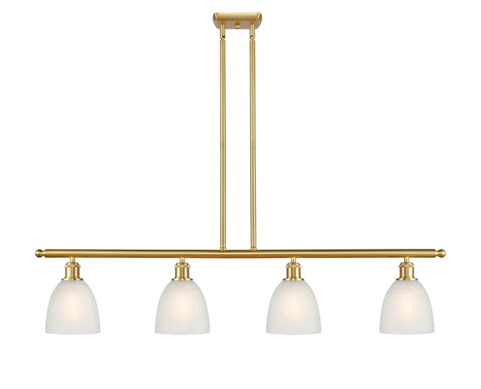 Ballston Four Light Island Pendant in Satin Gold (405|516-4I-SG-G381)