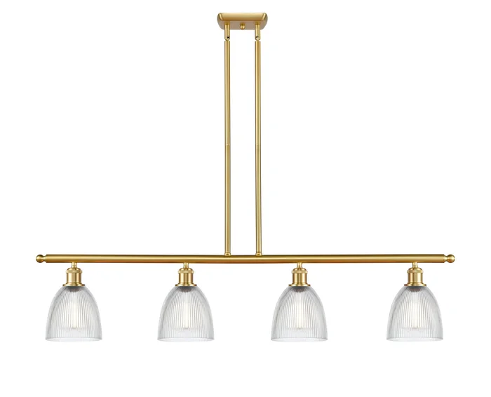Ballston Four Light Island Pendant in Satin Gold (405|516-4I-SG-G382)