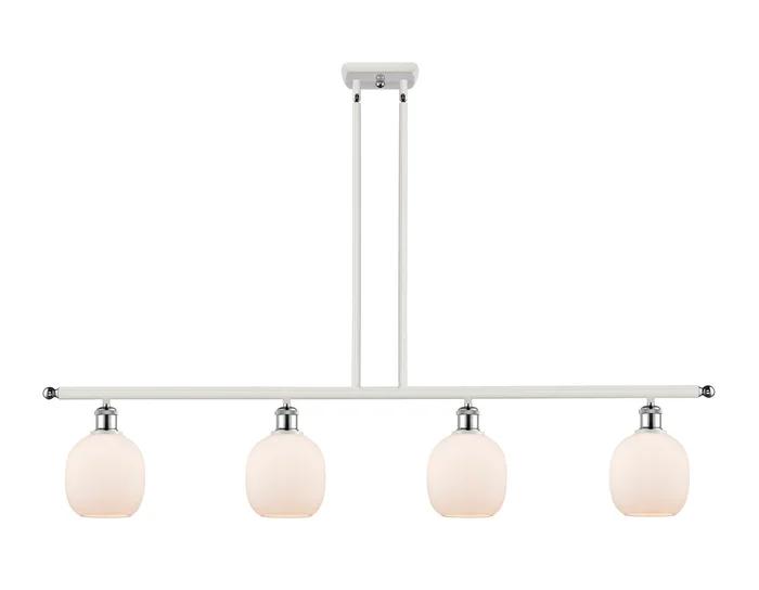 Ballston Four Light Island Pendant in White Polished Chrome (405|516-4I-WPC-G101)