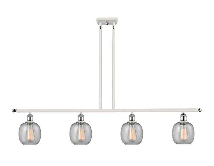 Ballston Four Light Island Pendant in White Polished Chrome (405|516-4I-WPC-G104)