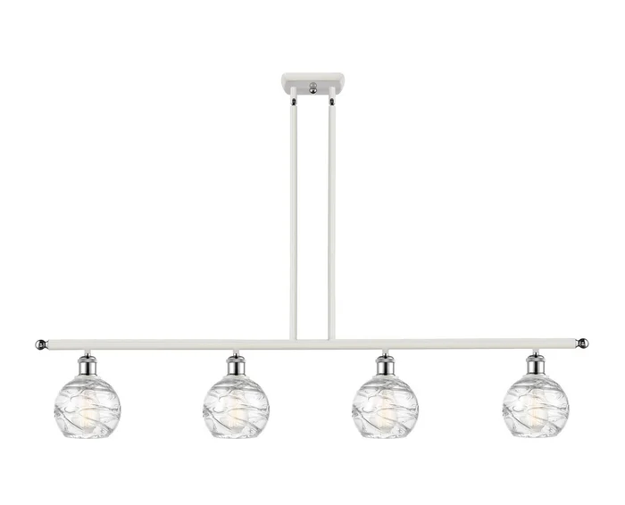 Ballston Four Light Island Pendant in White Polished Chrome (405|516-4I-WPC-G1213-6)