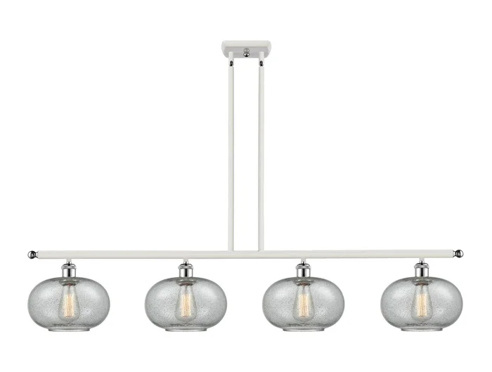 Ballston Four Light Island Pendant in White Polished Chrome (405|516-4I-WPC-G247)