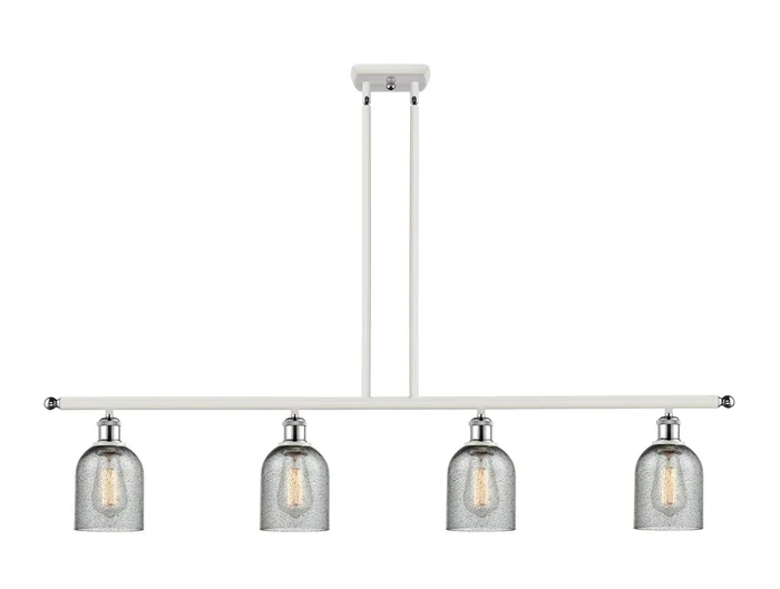 Ballston Four Light Island Pendant in White Polished Chrome (405|516-4I-WPC-G257)