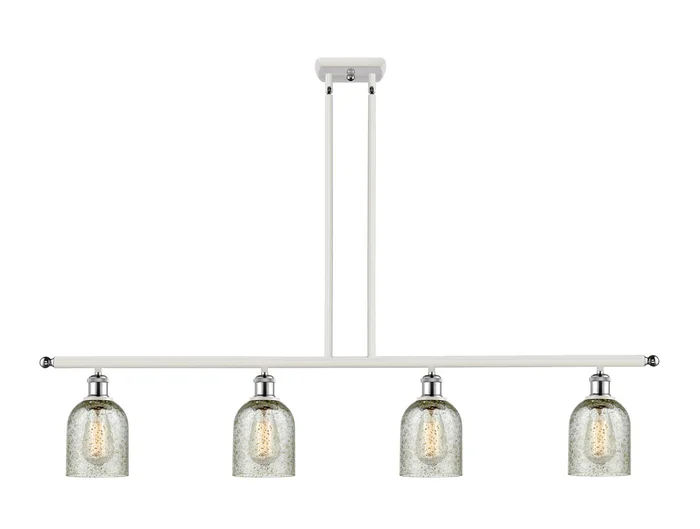 Ballston Four Light Island Pendant in White Polished Chrome (405|516-4I-WPC-G259)
